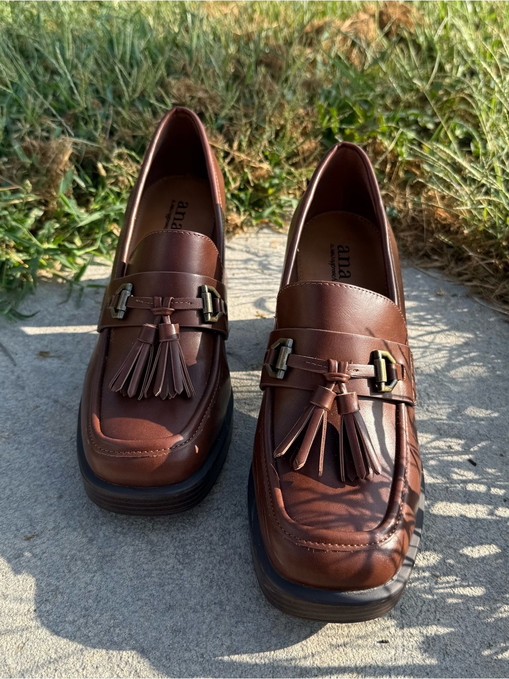 A.N.A A NEW APPROACH WOMENS PLATFORM CHUNKY SLING BACK SHOE CLOG SIZE 9 1/2 - Picture 3 of 10